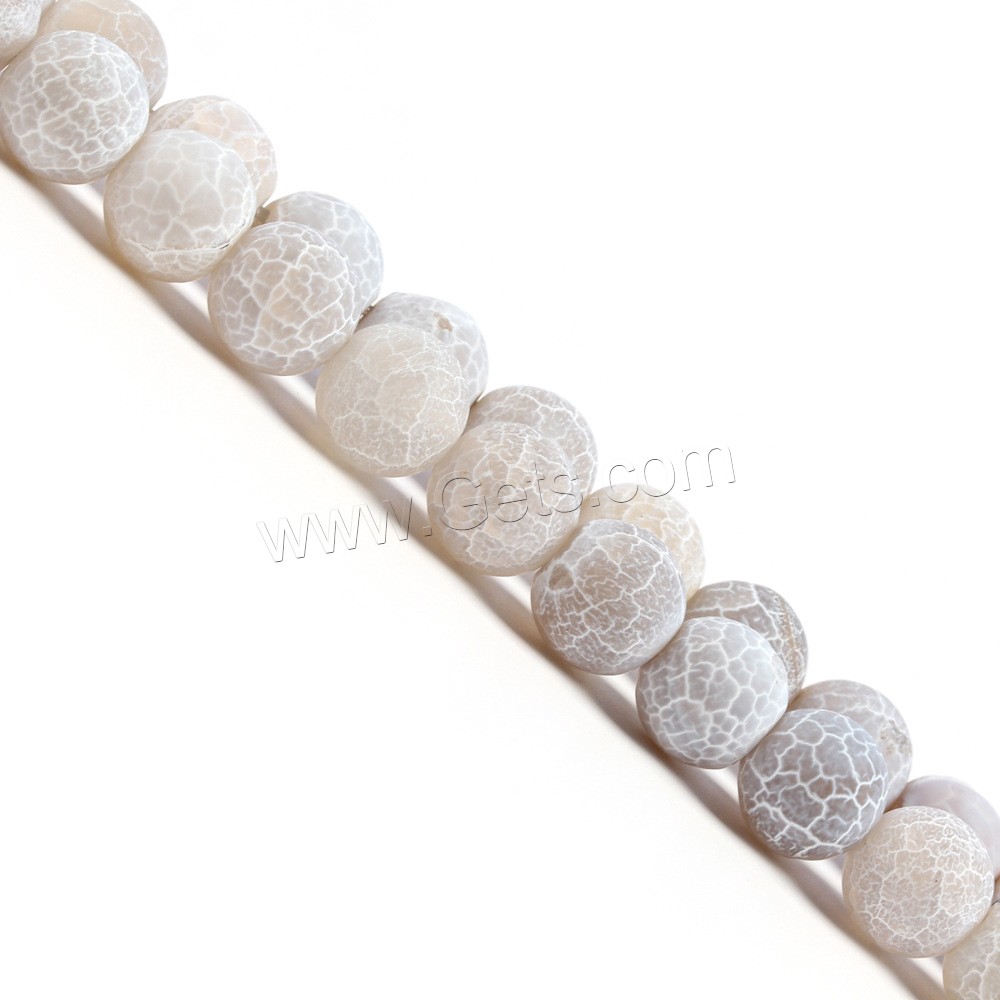 Natural Effloresce Agate Beads, Round, DIY & different size for choice, more colors for choice, Hole:Approx 1mm, Sold By Strand