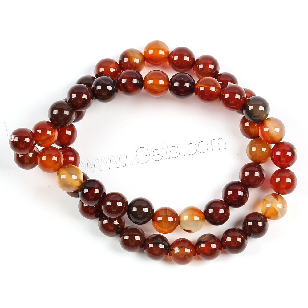 Agate Beads, Synthetic Gemstone, Round, DIY & different size for choice, more colors for choice, Hole:Approx 1mm, Sold By Strand