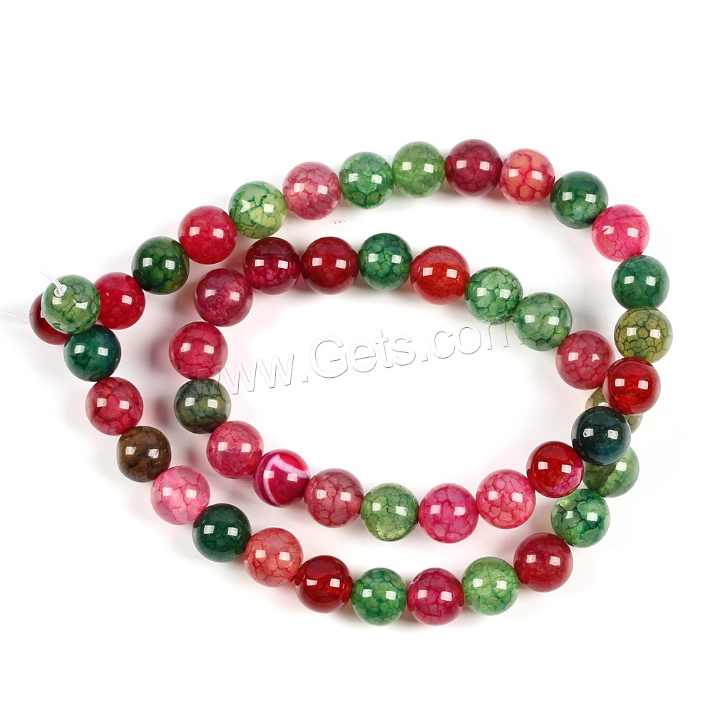 Agate Beads, Synthetic Gemstone, Round, DIY & different size for choice, more colors for choice, Hole:Approx 1mm, Sold By Strand