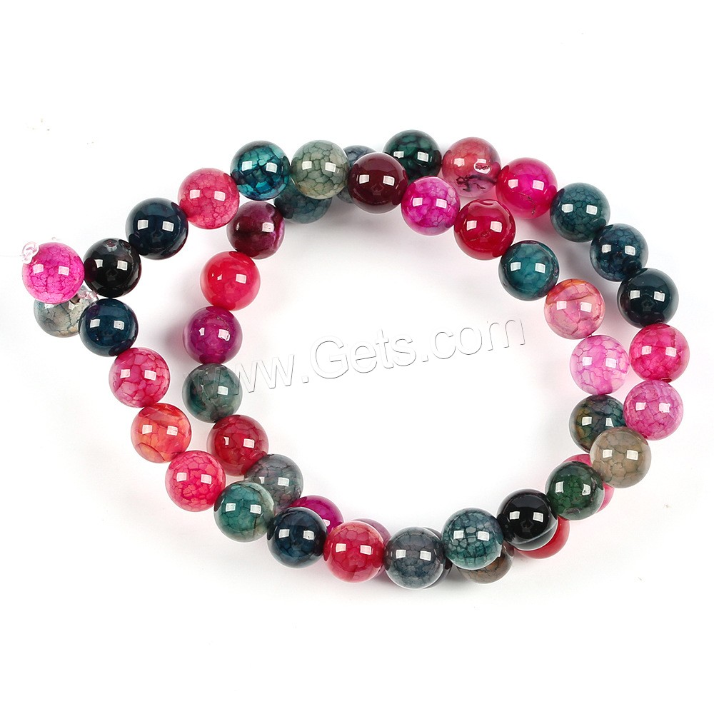 Agate Beads, Synthetic Gemstone, Round, DIY & different size for choice, more colors for choice, Hole:Approx 1mm, Sold By Strand