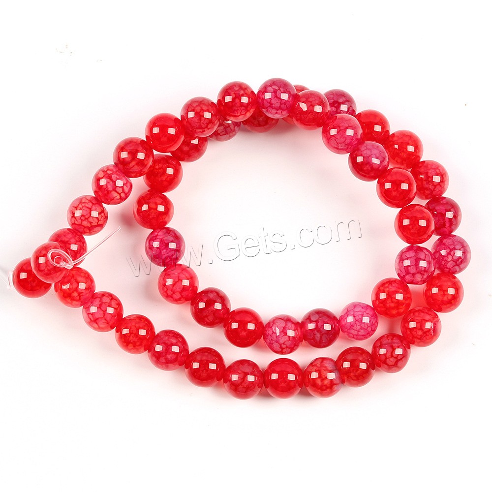 Agate Beads, Synthetic Gemstone, Round, DIY & different size for choice, more colors for choice, Hole:Approx 1mm, Sold By Strand