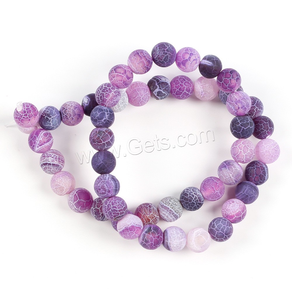 Natural Effloresce Agate Beads, Round, DIY & different size for choice, more colors for choice, Hole:Approx 1mm, Sold By Strand