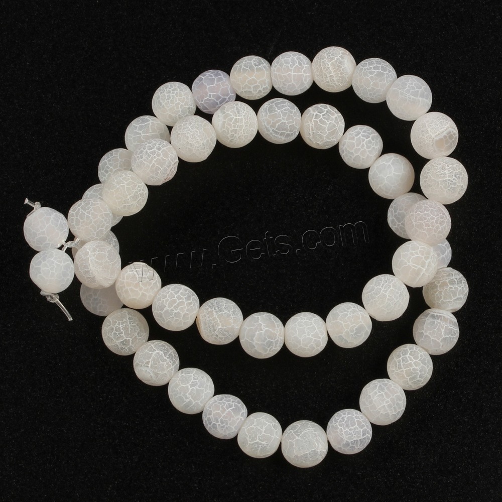 Natural Effloresce Agate Beads, Round, DIY & different size for choice, more colors for choice, Hole:Approx 1mm, Sold By Strand