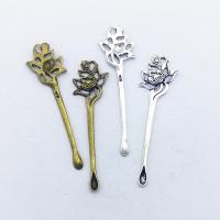 Zinc Alloy Flower Pendants, plated, DIY 