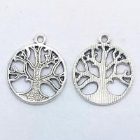 Zinc Alloy Hollow Pendants, antique silver color plated Approx 1mm 