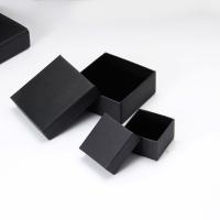 plástico ABS caja para regalo, Cuadrado, diferentes estilos para la opción, Negro, 10PCs/Grupo, Vendido por Grupo