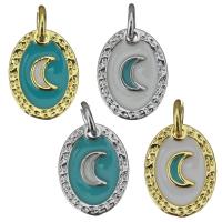 Enamel Brass Pendants, plated, fashion jewelry Approx 3mm 