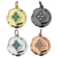 Enamel Brass Pendants, plated, fashion jewelry Approx 3.5mm 