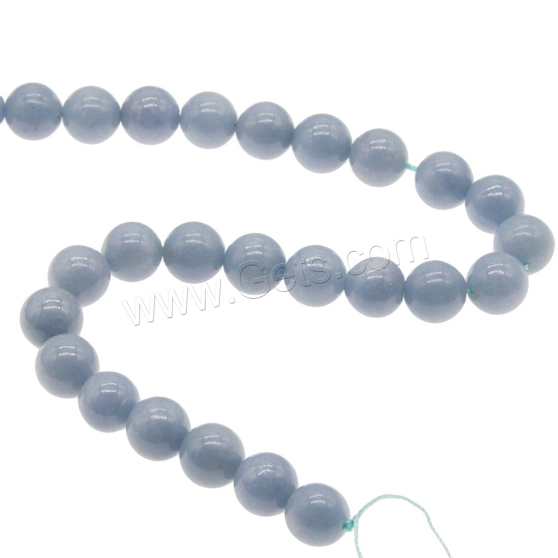 Angelite Beads, Round, different size for choice, blue, Hole:Approx 1mm, Length:Approx 14.9 Inch, Sold By Strand