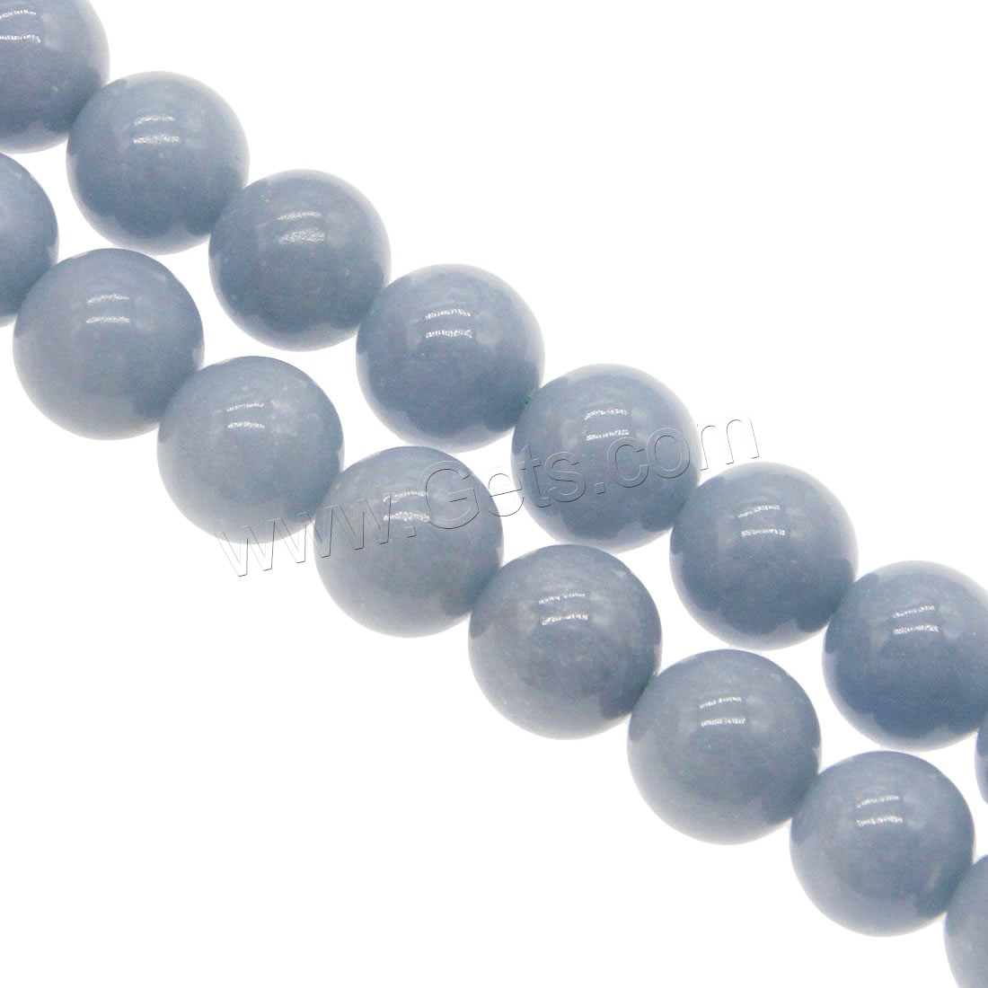 Angelite Beads, Round, different size for choice, blue, Hole:Approx 1mm, Length:Approx 14.9 Inch, Sold By Strand