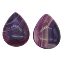 Lace Agate Cabochon, Teardrop, purple 