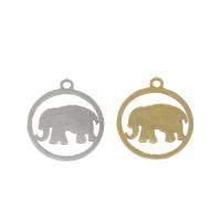 Stainless Steel Animal Pendants, Elephant, plated Approx 1mm 