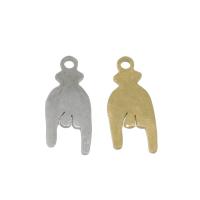 Edelstahl Anhänger, plattiert, keine, 16x7x1mm, Bohrung:ca. 1mm, 10PCs/Tasche, verkauft von Tasche