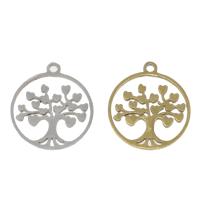 Stainless Steel Pendants, Tree, plated Approx 1mm 