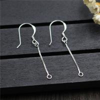 Sterling Silver Earring Drop Component, 925 Sterling Silver, plated, DIY 