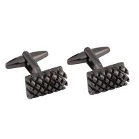 Brass Cufflinks, gun black plated, fashion jewelry & for man, 5-10mm 