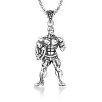 Pendentifs en titane, Acier titane, muscle Man, poli, bijoux de mode & DIY & unisexe, Vendu par PC