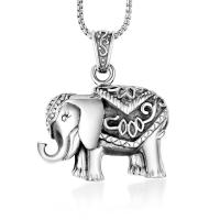 Pendentifs en titane, Acier titane, éléphant, poli, bijoux de mode & DIY & unisexe, Vendu par PC