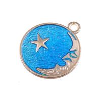 Zinc Alloy Enamel Pendants, plated 