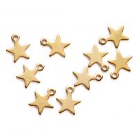 Stainless Steel Star Pendant, plated Approx 1.5mm 