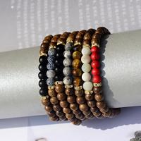 Wood Bracelets, plated, fashion jewelry & Unisex 6mm 