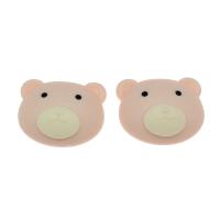 動物の樹脂のカボション, 樹脂, クマ, ピンク 100パソコン/バッグ, 売り手 バッグ