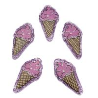 Rocailles Opaker Farben , Harz, Eiscreme, DIY, violett, 36x18x5mm, 200PCs/Tasche, verkauft von Tasche