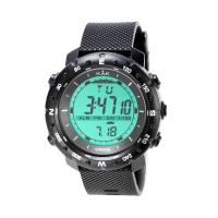 Reloj de Pulsera Unisex, Cuero de PU, con plástico ABS & acero inoxidable, movimiento chino, 30M resistente al agua & unisexo & luminoso, Negro, 55*52mm, longitud:aproximado 10.4 Inch, Vendido por UD