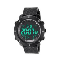 Reloj de Pulsera Unisex, Cuero de PU, con plástico ABS & acero inoxidable, movimiento chino, 30M resistente al agua & unisexo & luminoso, Negro, 55*52mm, longitud:aproximado 10.4 Inch, Vendido por UD