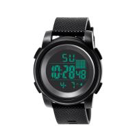 Reloj de Pulsera Unisex, Cuero de PU, con plástico ABS & acero inoxidable, movimiento chino, 30M resistente al agua & unisexo & luminoso, Negro, 52*50mm, longitud:aproximado 10.6 Inch, Vendido por UD