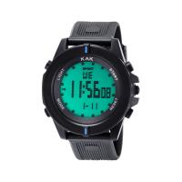 Reloj de Pulsera Unisex, Cuero de PU, con plástico ABS & acero inoxidable, movimiento chino, Resistente al agua de la vida & unisexo & luminoso, Negro, 54*50mm, longitud:aproximado 10.2 Inch, Vendido por UD