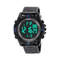 Reloj de Pulsera Unisex, Cuero de PU, con plástico ABS & acero inoxidable, movimiento chino, Resistente al agua de la vida & unisexo & luminoso, Negro, 54*50mm, longitud:aproximado 10.2 Inch, Vendido por UD