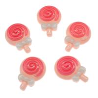 Rocailles Opaker Farben , Harz, Lollipop, Rosa, 24x17x6mm, 500PCs/Tasche, verkauft von Tasche