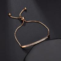 Zinc Alloy Rhinestone Bracelets, plated, fashion jewelry & for woman & with rhinestone 