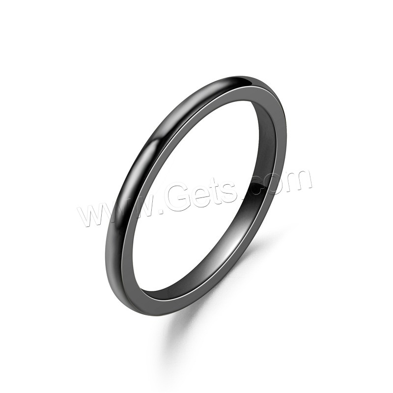 Edelstahl Fingerring, Ringform, plattiert, unisex & verschiedene Größen vorhanden, keine, 2mm, verkauft von PC