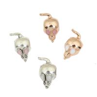 Enamel Zinc Alloy European Beads, Skull, plated Approx 4.4mm 