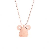 Collier en acier inoxydable Pull, avec 50mm chaînes de rallonge, Plaqué de couleur d'or rose, bijoux de mode & pour femme Environ 27.95 pouce, Vendu par brin