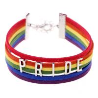 corde de laine bracelet, avec alliage de zinc, avec 5cm chaînes de rallonge, Placage de couleur platine, bijoux de mode & unisexe, multicolore Environ 7 pouce, Vendu par brin