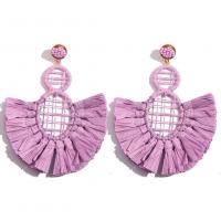 PC Plastic Tassel Earring, fashion jewelry & for woman 105*85mm 