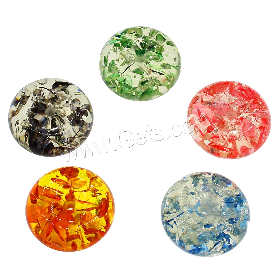 Bijoux Perles en résine, normes différentes pour le choix, plus de couleurs à choisir, 100PC/sac, Vendu par sac