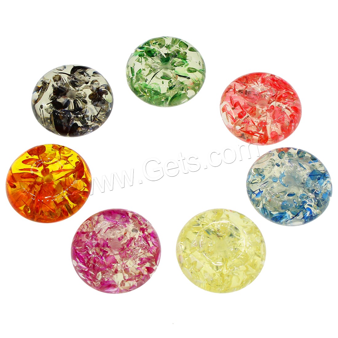 Bijoux Perles en résine, normes différentes pour le choix, plus de couleurs à choisir, 100PC/sac, Vendu par sac