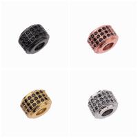 Zirkonia Micro pflastern Korn, Messing, plattiert, Micro pave Zirkonia, keine, 5x17mm, Bohrung:ca. 1mm, 3PCs/Menge, verkauft von Menge