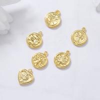 Brass Jewelry Pendants, gold color plated, DIY 