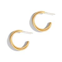 Messing Ohrstecker, goldfarben plattiert, Modeschmuck & für Frau, 22mm, verkauft von Paar