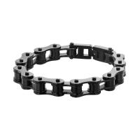 Partículas de acero Pulsera, cadena de bicicletas, chapado, Joyería & para hombre, más colores para la opción, longitud:aproximado 7.5 Inch, Vendido por Sarta