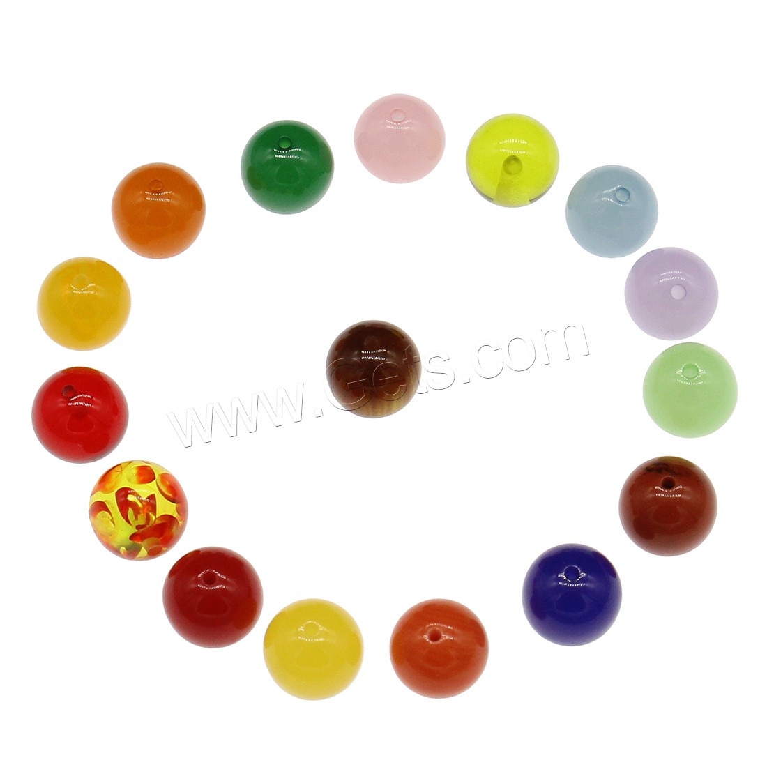 Resin Jewelry Beads, Round, different size for choice, more colors for choice, Sold By Bag