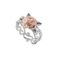 Zinklegierung Fingerring , Blume, plattiert, Modeschmuck & verschiedene Größen vorhanden & für Frau & hohl, frei von Nickel, Blei & Kadmium, 2PCs/Tasche, verkauft von Tasche