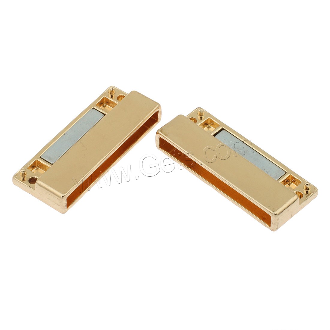 Zinc Alloy Magnetic Clasp, Rectangle, plated, different size for choice, more colors for choice, 38x23x7mm, Sold By PC