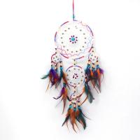 Fashion Dreamcatcher, Eisen, mit Feder, handgemacht, für Zuhause und Büro & Vintage, farbenfroh, 700x200mm, verkauft von PC