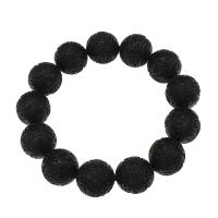 sándalo negro Pulsera, Esférico, Tallado, Joyería & unisexo, 18mm, longitud:aproximado 7.5 Inch, Vendido por Sarta